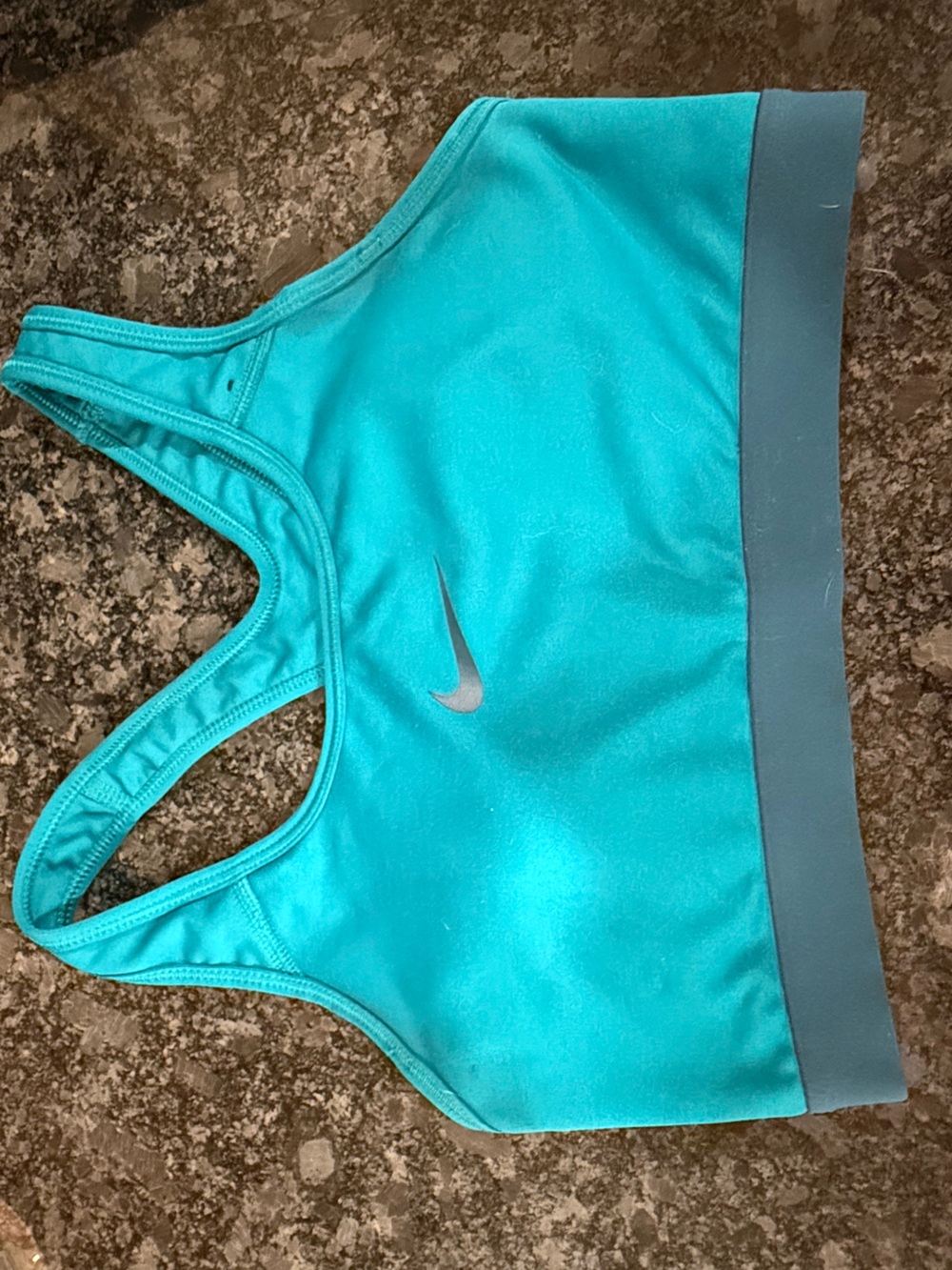 Nike Women's Teal & Gray Racerback Sports Bra
